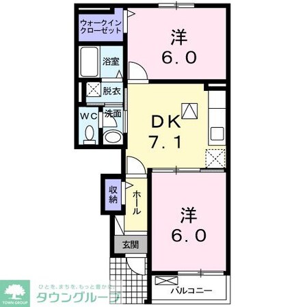 ロッソフィオーレBの物件間取画像